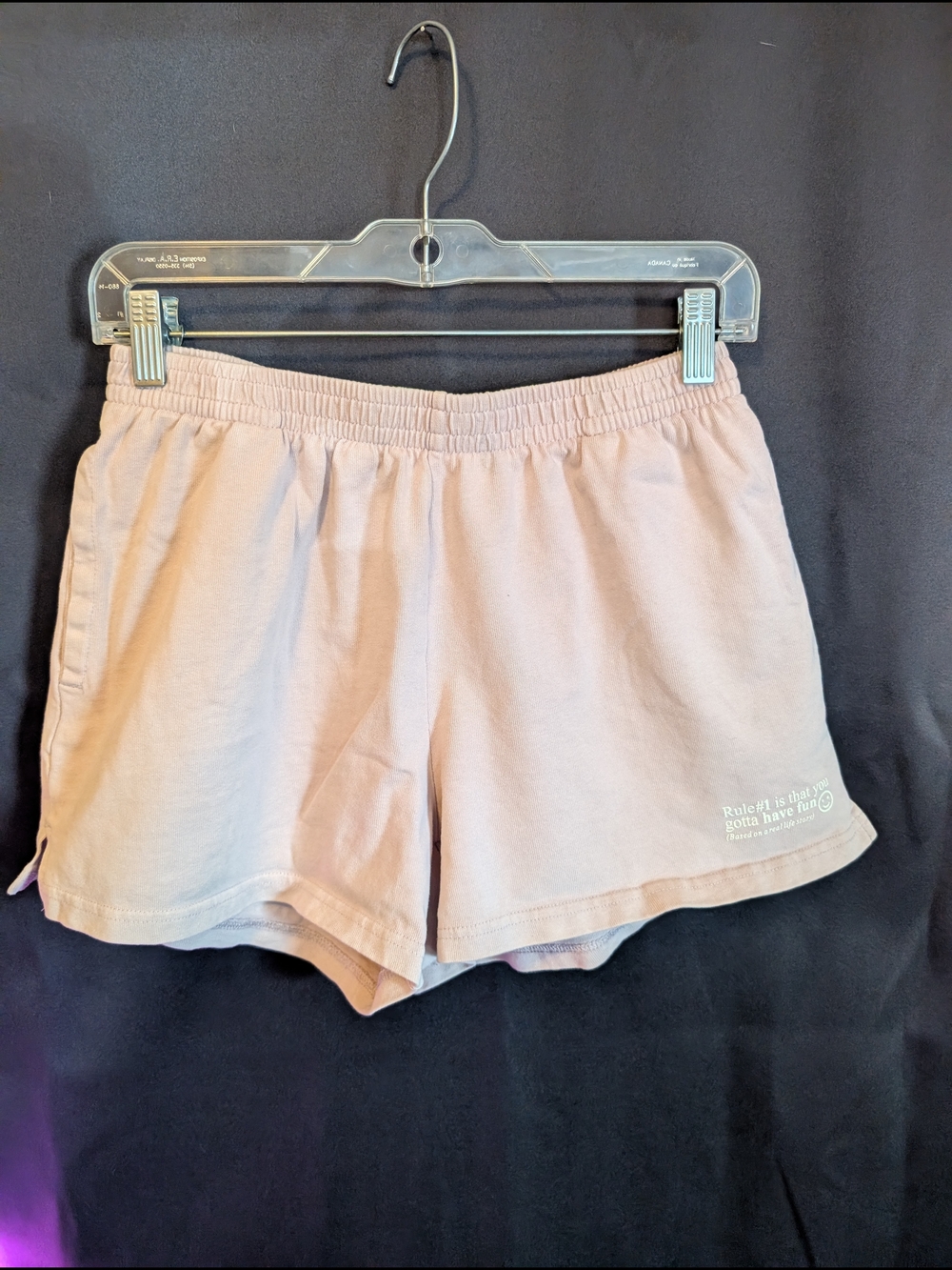 wild fable Light Pink Elastic-Waist Athletic Shorts Lavender